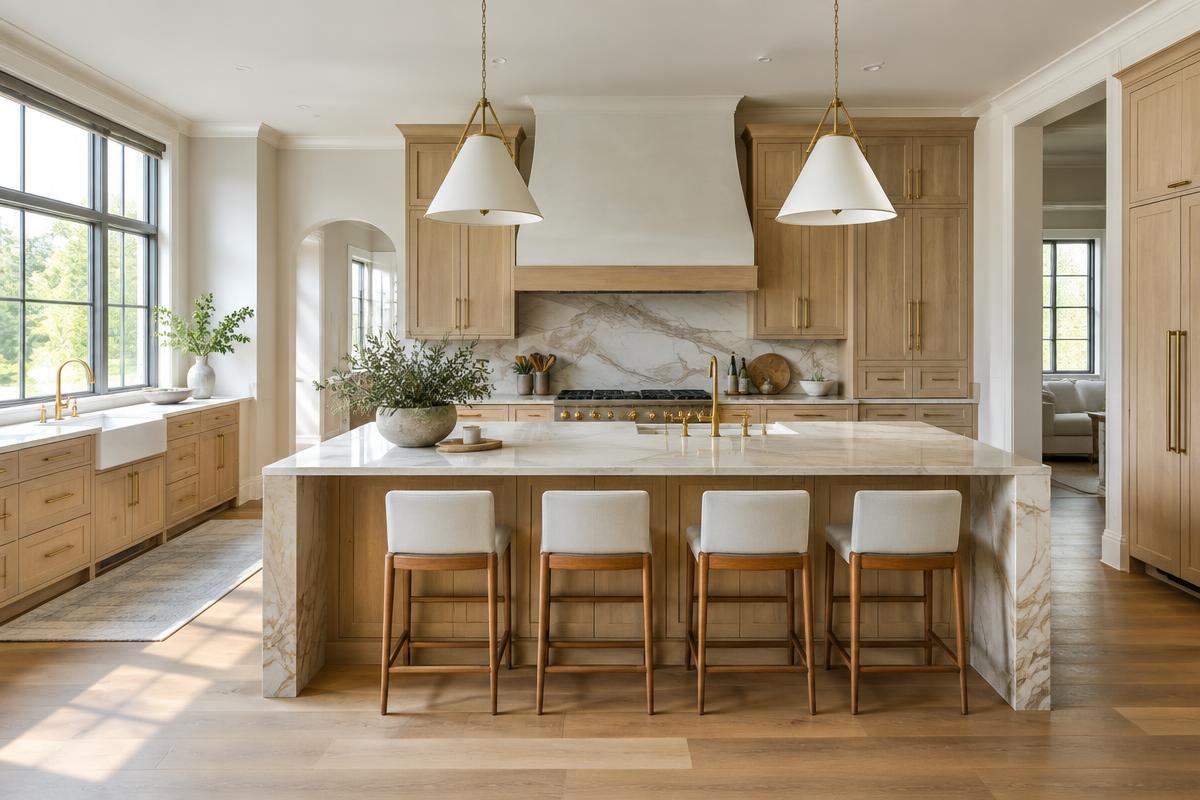 Completed luxury kitchen remodel